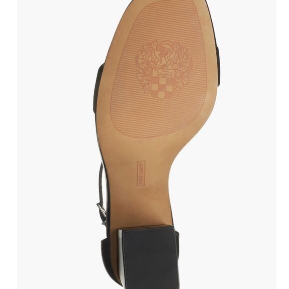 Vince Camuto Margry Block Heel Sandals Size 11 Black Adjustable Ankle Strap New - Picture 5 of 6